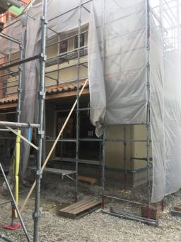 サイディング貼り