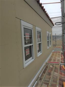 サイディングが貼れました