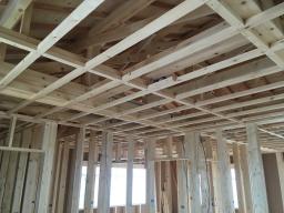 天井の下地組みです