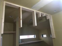 垂れ壁の下地です